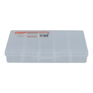 Tactix 5-Compartment Storage Box Clear